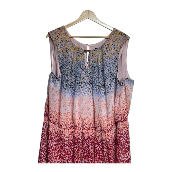 Lane Bryant Women's Maxi Dress Size 28 Sleeveless Multicolor Floral Print - Picture 3 of 8